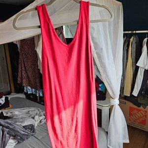 Relaxed Cotton Tank Dress